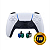 Controle Sem Fio Original PS5 DualSense TMR Branco Seminovo - Imagem 1