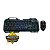 Teclado + Mouse Gamer RGB Knup KP-2054 Preto - Imagem 1