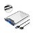 Case HD Externo Kapbom KA-1155 USB 3.0 e SATA 2.5 Pol Transparente - Imagem 4