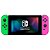 Console Nintendo Switch 32GB  V1 Rosa e Verde + Jogos Digitais + Cartão de Memoria 256GB Seminovo - Imagem 1