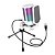 Microfone Condensador Fifine A6V RGB Branco - Imagem 1