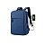 Case Mochila para Notebook Impermeável com USB 15.6 Pol Azul - Imagem 1