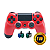 Controle Sem Fio Original PS4 TMR Vermelho Seminovo - Imagem 1