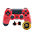 Controle Sem Fio Original PS4 Hall Effect Vermelho Seminovo - Imagem 1