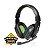 Headset Gamer Knup KP-359 Preto/Verde - Imagem 1