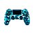 Controle Sem Fio Original PS4 Azul Camuflado Seminovo - Imagem 1