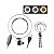 Kit 2 em 1 Iluminador Ring Light LED USB com Suporte para Celular 10''e 6'' + Tripé 14cm Oberon OR-PL610 - Imagem 5