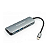 Hub USB-C H'Maston ZHQ-02 3x USB-A 3.0 / USB-C / Leitor de Cartão SD/TF - Imagem 1