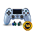 Controle Sem Fio Original PS4 TMR Titanium Blue Seminovo - Imagem 1