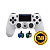 Controle Sem Fio Original PS4 TMR Glacier White Seminovo - Imagem 1