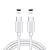 Fonte Celular USB-C 30W H'maston + Cabo USB-C para USB-C iPhone Branco - Imagem 3