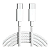 Cabo USB-C para USB-C Kimaster CB837C 60W 2m Preto - Imagem 2