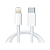 Fonte Celular USB-A + USB-C 45W + Cabo USB-C para Lightning 1m Lehmox Branco - Imagem 2