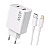 Fonte Celular USB-A + USB-C 45W + Cabo USB-C para Lightning 1m Lehmox Branco - Imagem 1