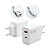 Fonte Celular USB-A + USB-C 45W + Cabo USB-C para USB-C 1m Lehmox Branco - Imagem 2
