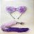 Kit Plug Anal Com Calda de Pelúcia e Orelhinhas Roxo Com Branco - Imagem 1