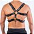 Arreio Em Couro Preto Harness Masculino BDSM Detalhes em Metal - Imagem 3