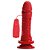 Pênis Vermelho com Vibrador e Controle Externo 16X4Cm Hot Flowers - Imagem 2