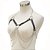 Conjunto Feminino Harness Branco Sutiã Com Saia Fetiche Detalhes em Correntes - Imagem 4