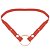 Anel Peniano em Elástico Vermelho Ajustável Com Argola Aço 4,5Cm - Imagem 2