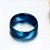 Anel Peniano em aço na cor Azul 4,0 cm Diâmetro - Tamanho P - Imagem 5