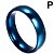 Anel Peniano em aço na cor Azul 4,0 cm Diâmetro - Tamanho P - Imagem 1