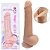 Prótese Realístico Com Ventosa e Escroto Dildo Gode 20x3,5CM - Imagem 1