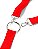 Suspensório Harness Masculino em Elástico Vermelho Com Anel Peniano - Imagem 3