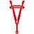 Suspensório Harness Masculino em Elástico Vermelho Com Anel Peniano 5cm - Imagem 5