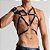 Peitoral Masculino Harness Em Couro Branco Sado Fetiche Leather - Imagem 5