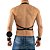 Peitoral Masculino Harness Em Couro Branco Sado Fetiche Leather - Imagem 2