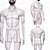 Arreio Harness Masculino em Elástico Branco Corpo Inteiro - Imagem 4