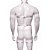 Arreio Harness Masculino em Elástico Branco Corpo Inteiro - Imagem 2