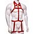 Arreio Harness Masculino em Elástico Vermelho Corpo Inteiro - Imagem 3