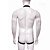 Arreio Harness Masculino Elástico Branco Com Argola 5 Cm Peniano - Imagem 2