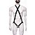 Arreio Harness Masculino Elástico Branco Com Argola 5 Cm Peniano - Imagem 1