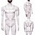 Body Arreio Harnes Masculino em Elástico Branco Com Cinto e Peitoral - Imagem 4