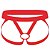 Cueca Com Anel Peniano 5 Cm Modelo Masculino Jockstrap Vermelho - Imagem 4