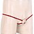 Anel Peniano 5 Cm Tanga Masculina Com 2 Tiras Elástico Vermelho - Imagem 1