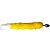 Plug Anal de 7cm com Cauda de Raposa Amarela Ponta Branca - Imagem 2