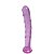 Penetrador Anal Penis de Vidro Rosa Transparente Plug 18x3 Cm - Imagem 4