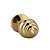 Plug Anal Dourado Metal Espiral 9x4 Cm Pedra Colorida - Imagem 3