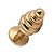 Plug Anal Dourado Metal Espiral 9x4 Cm Pedra Colorida - Imagem 4