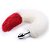 Plug Anal Bicolor Cauda Raposa Branco e Vermelho 7×2,8 Cm - Imagem 3