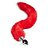 Plug Anal Longo Cauda Raposa Pelucia Vermelha 7 x 2,8 Cm - Imagem 3
