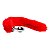 Plug Aço Grande Cauda de Raposa Anal Pelo Vermelho 9 x 4 Cm - Imagem 2