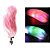 Plug Anal Alumínio Cauda Rosa Curta LED Colorido 4x3 Cm - Imagem 1