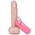 Pênis Realístico com Vibrador Controle e Ventosa - 17x3,5cm - Imagem 1