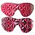 Venda Tapa Olhos Brilhante de Luxo Ajustável na cor Rosa - Imagem 3
