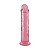 Pênis Dildo Realístico Com Ventosa Rosa Translucido 21,5x4CM - Imagem 6